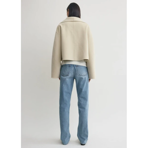 Toteme Signature doublé jacket in Peanut, view 4