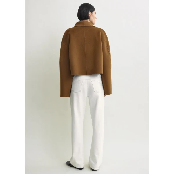 Toteme Signature doublé jacket in Tobacco, view 5