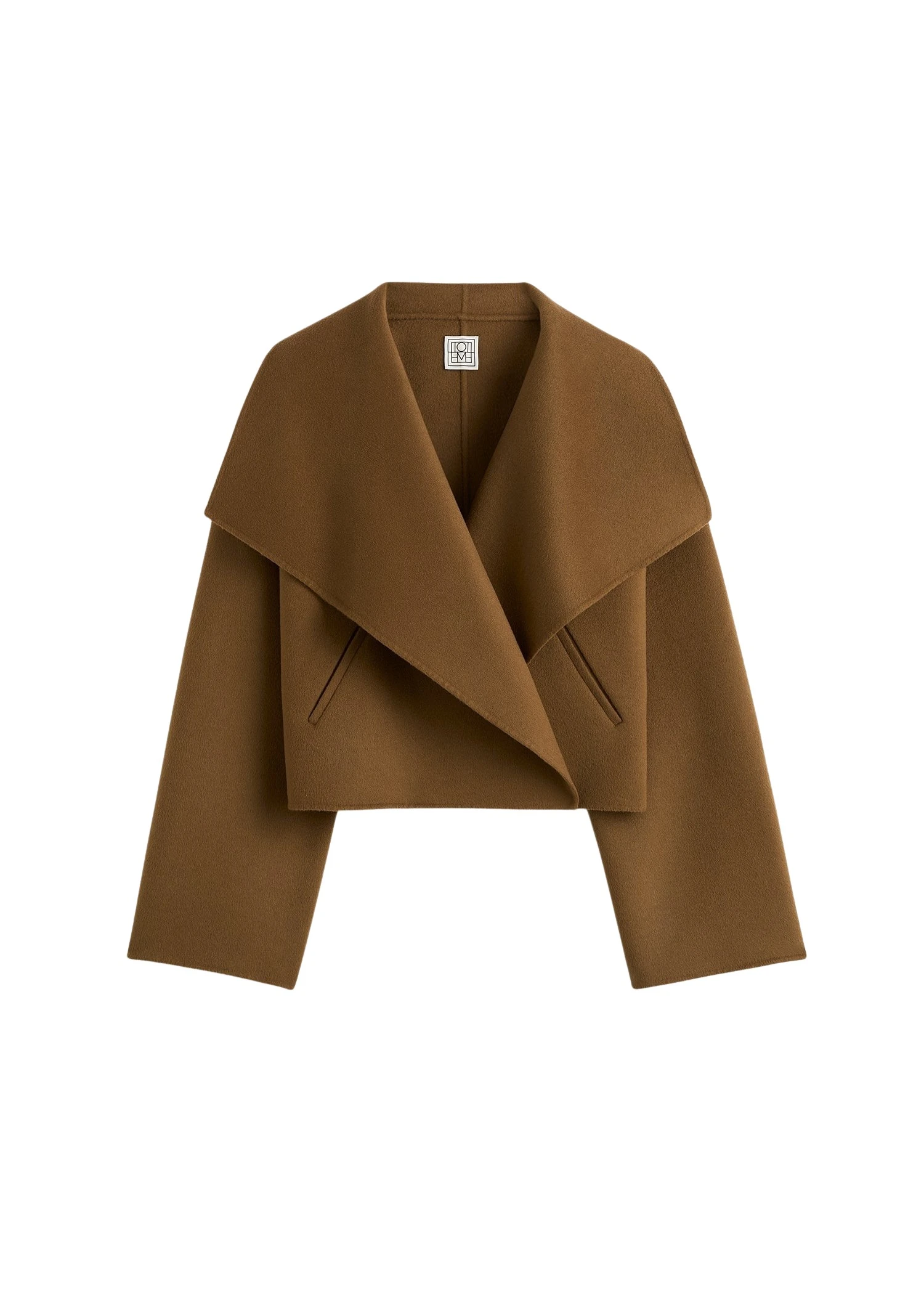 Toteme Signature doublé jacket in Tobacco