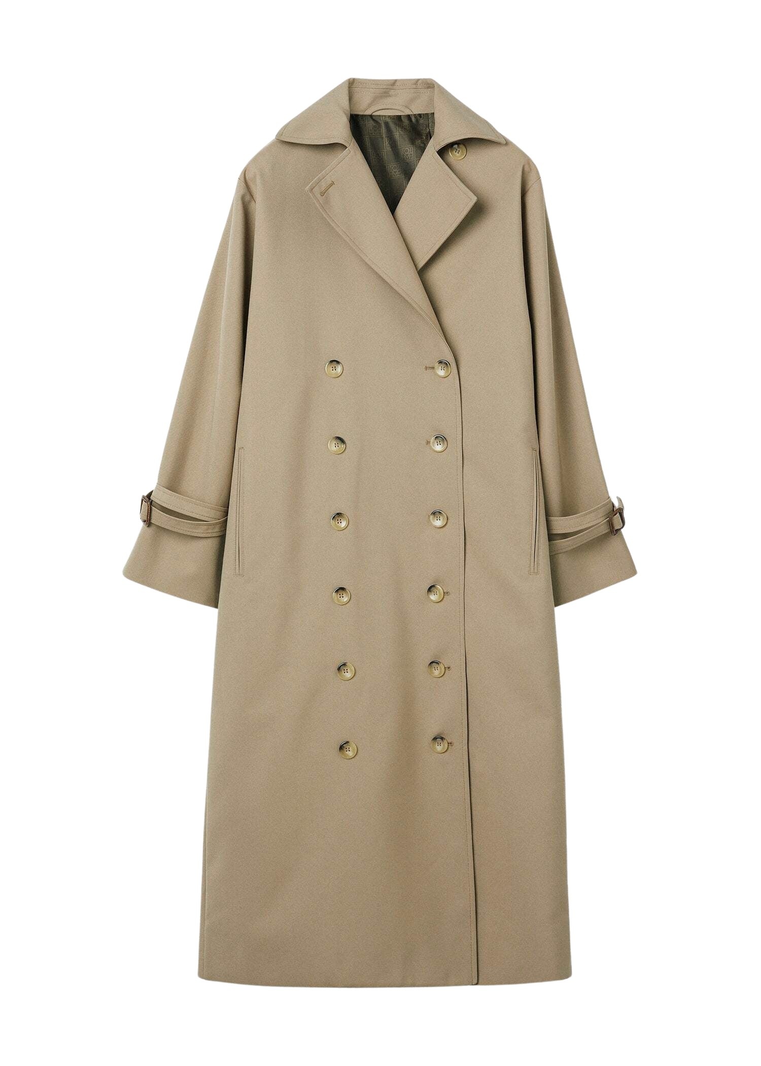 Totême Signature trench in Khaki - Coats - Scandinavian Minimalist Luxury at Luxury Shoes 