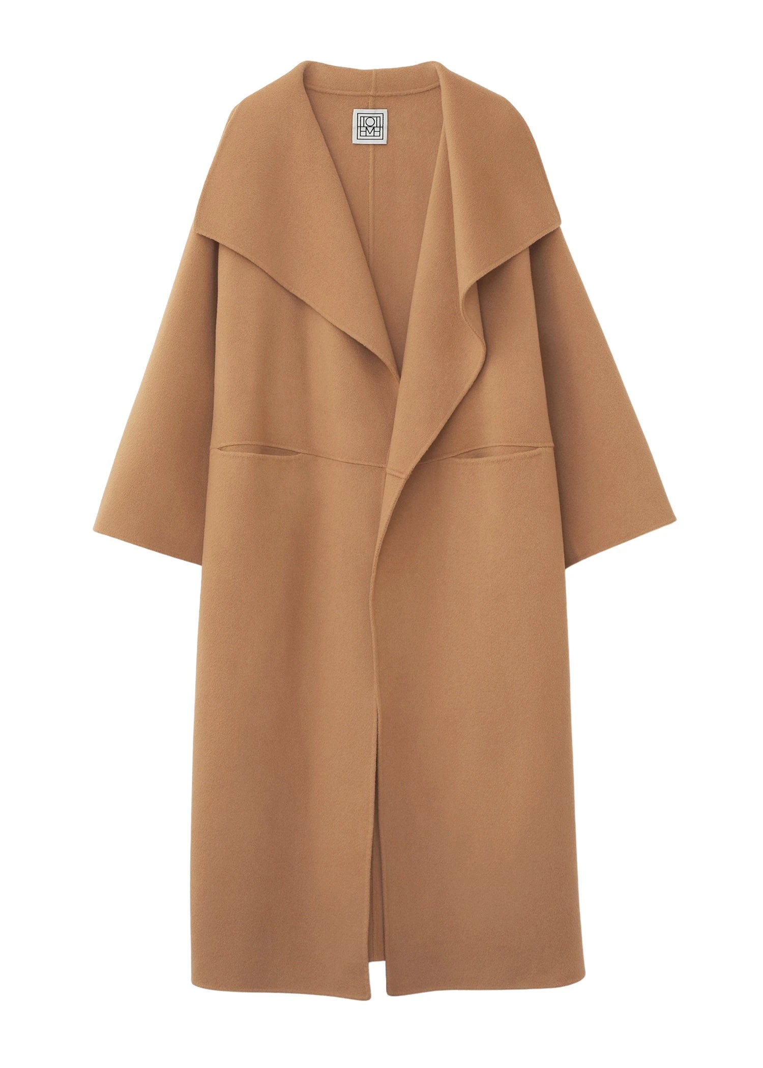 Signature wool cashmere coat in Camel