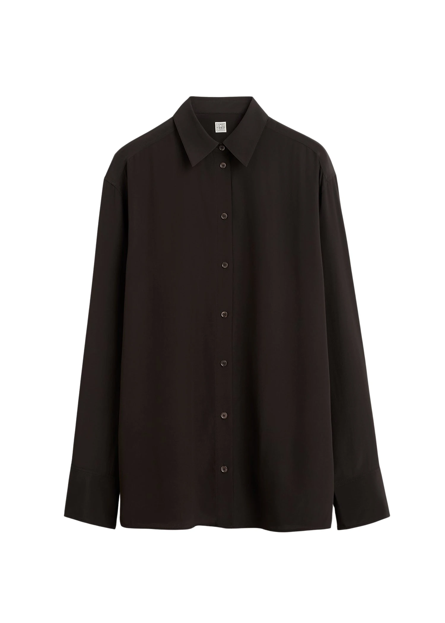 Toteme Silk crepe shirt in Brown