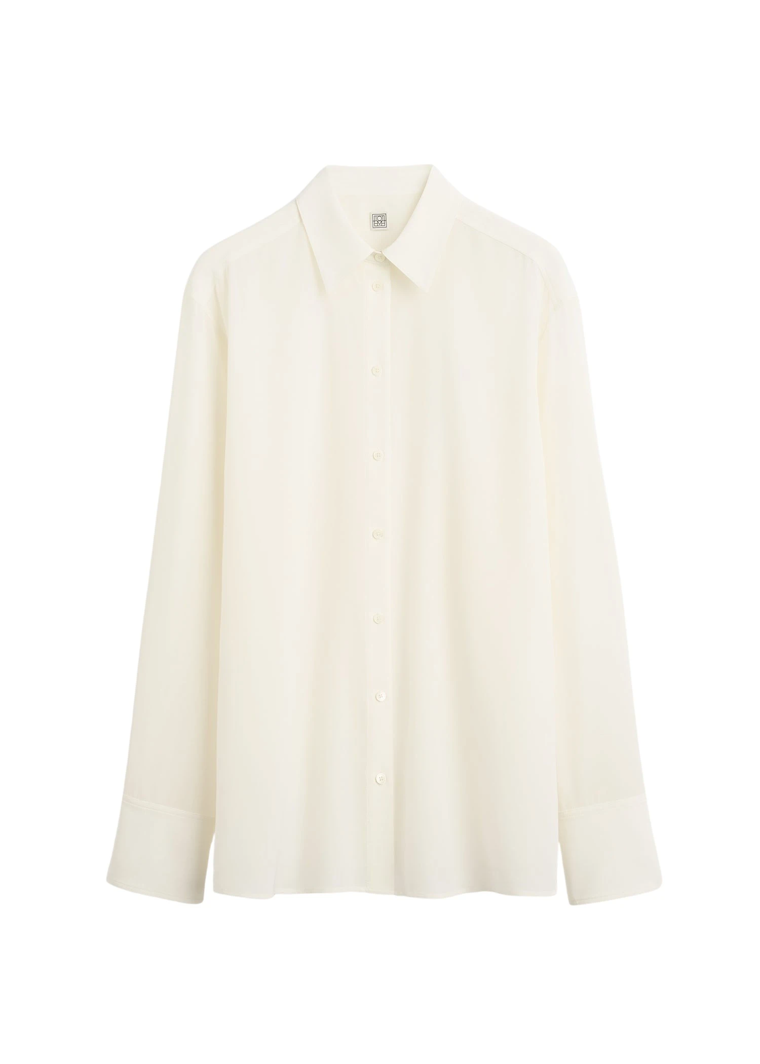 Toteme Silk crepe shirt in Off-white