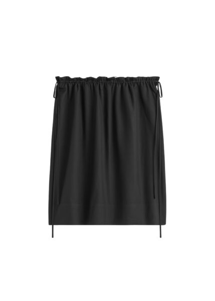 Totême Silk pj skirt in Black - Skirts - Scandinavian Minimalist Luxury at Luxury Shoes 