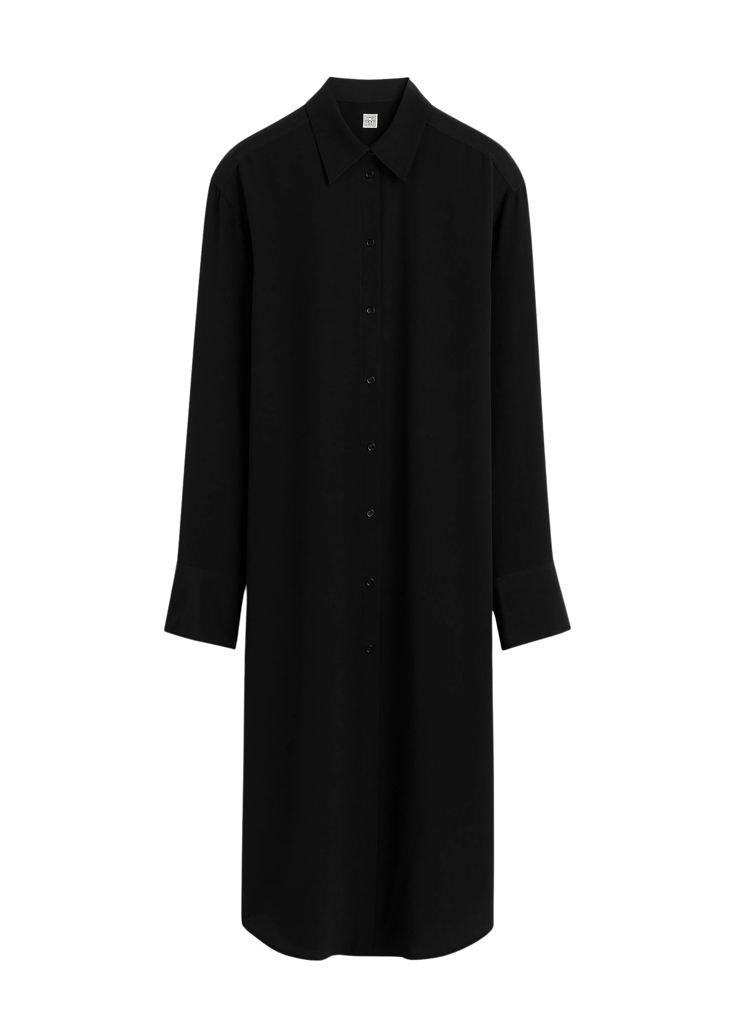 Toteme Silk shirtdress in Black Dress
