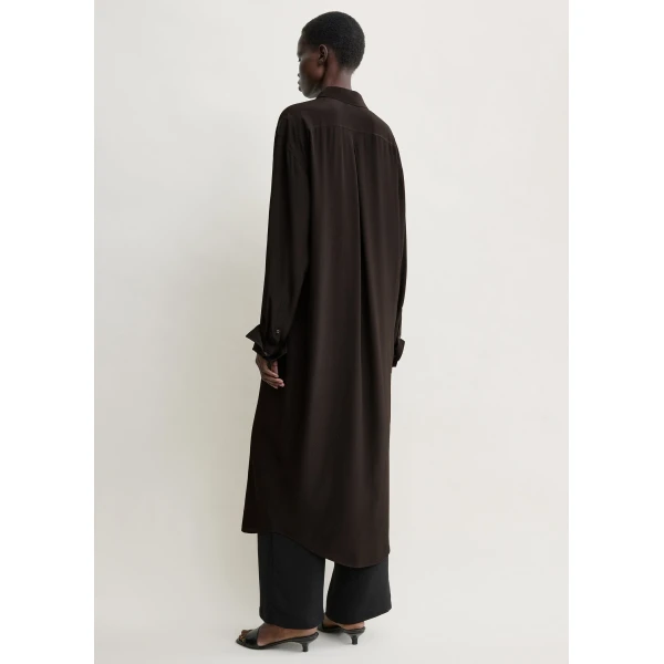 Toteme Silk shirtdress in Brown Dress, view 4