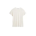 Toteme Silk tee in Ecru Knit