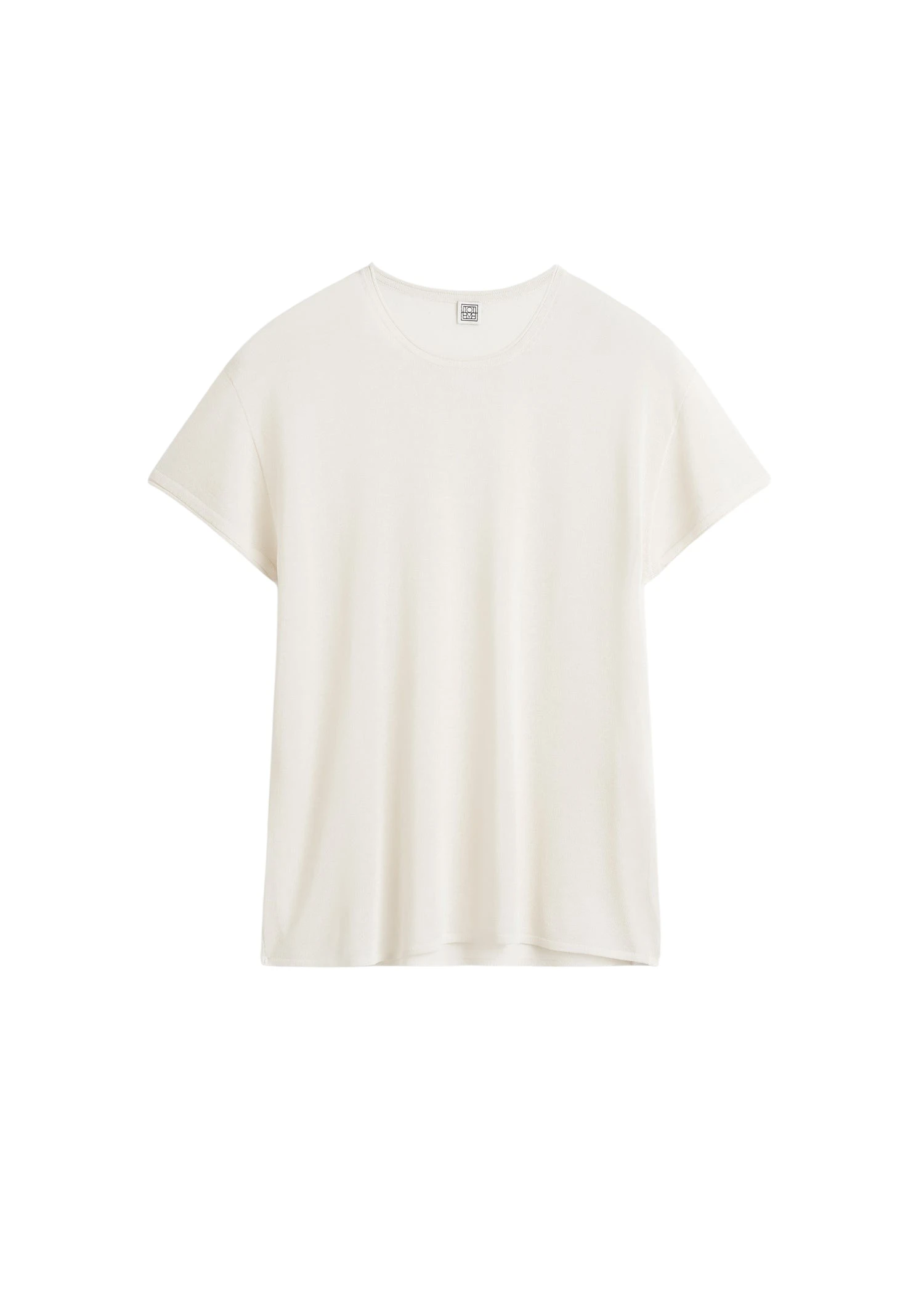 Toteme-Silk-tee-in-Ecru44461_nobg Toteme Silk tee in Ecru Knit