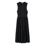 Toteme Sleeveless cotton tee dress in Black