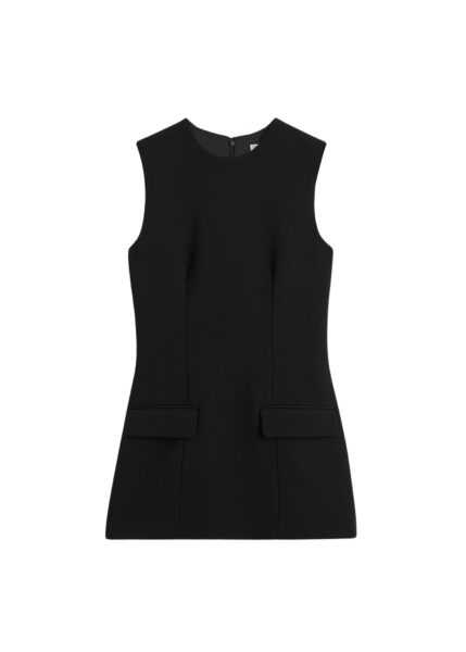 Totême Sleeveless pocket top in Black - Tops - Scandinavian Minimalist Luxury at Luxury Shoes 