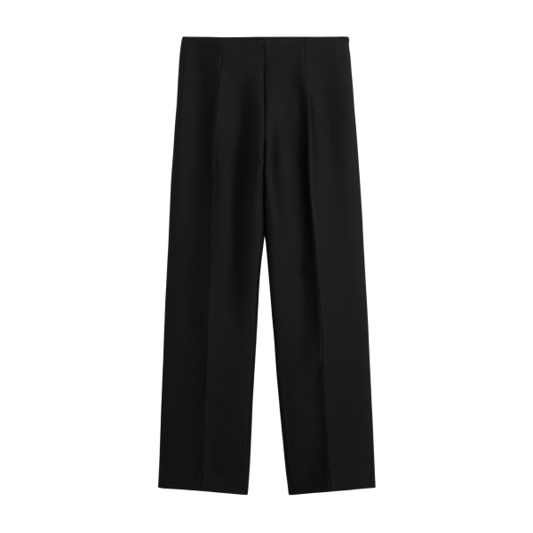 Totême Slim evening trousers in Black - Pants - Scandinavian Minimalist Luxury at Luxury Shoes 