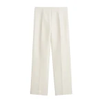 Toteme Slim evening trousers in Ecru