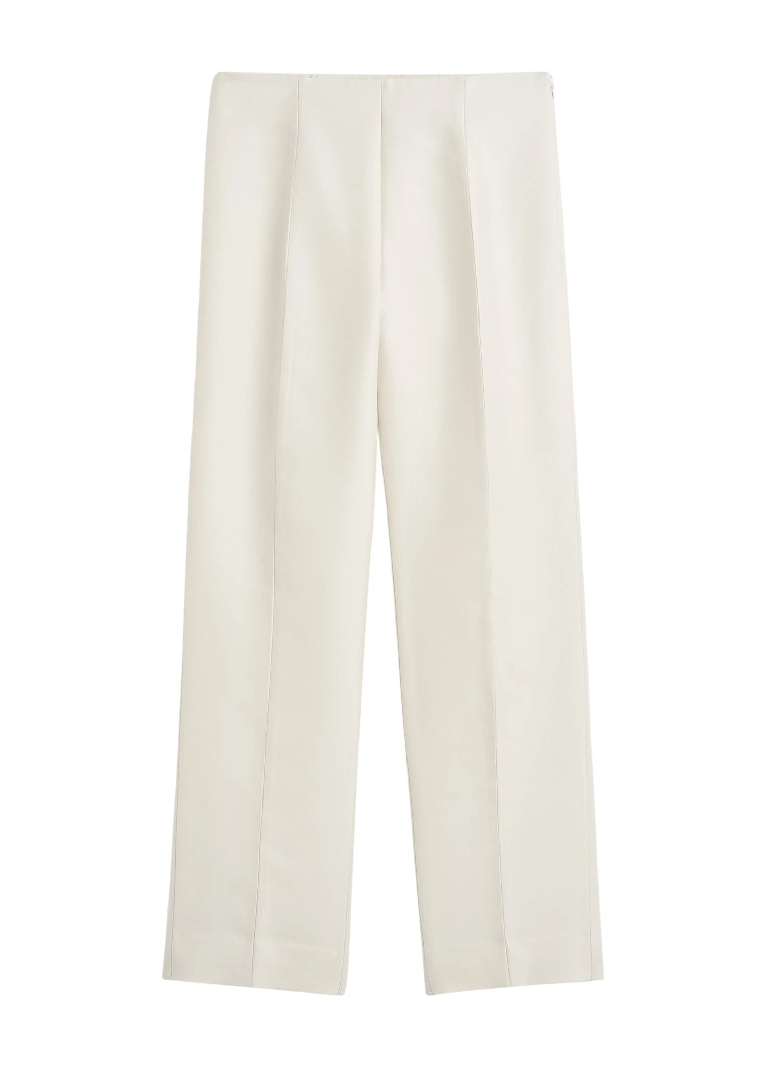 Toteme Slim evening trousers in Ecru