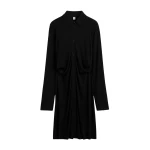 Toteme Slouch jersey shirtdress in Black Dress