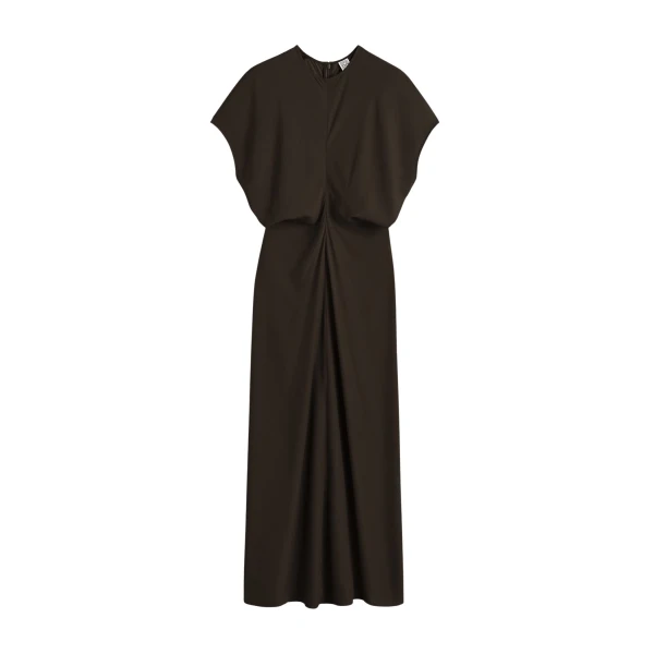Toteme Slouch waist dress in Bark