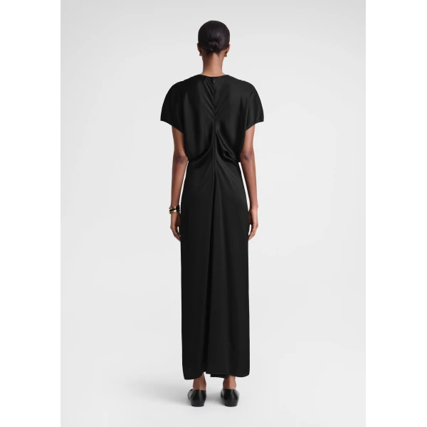 Toteme Slouch waist dress in Black, view 4