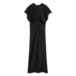 Toteme Slouch waist dress in Black