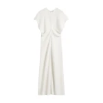 Toteme Slouch waist dress in Off-white