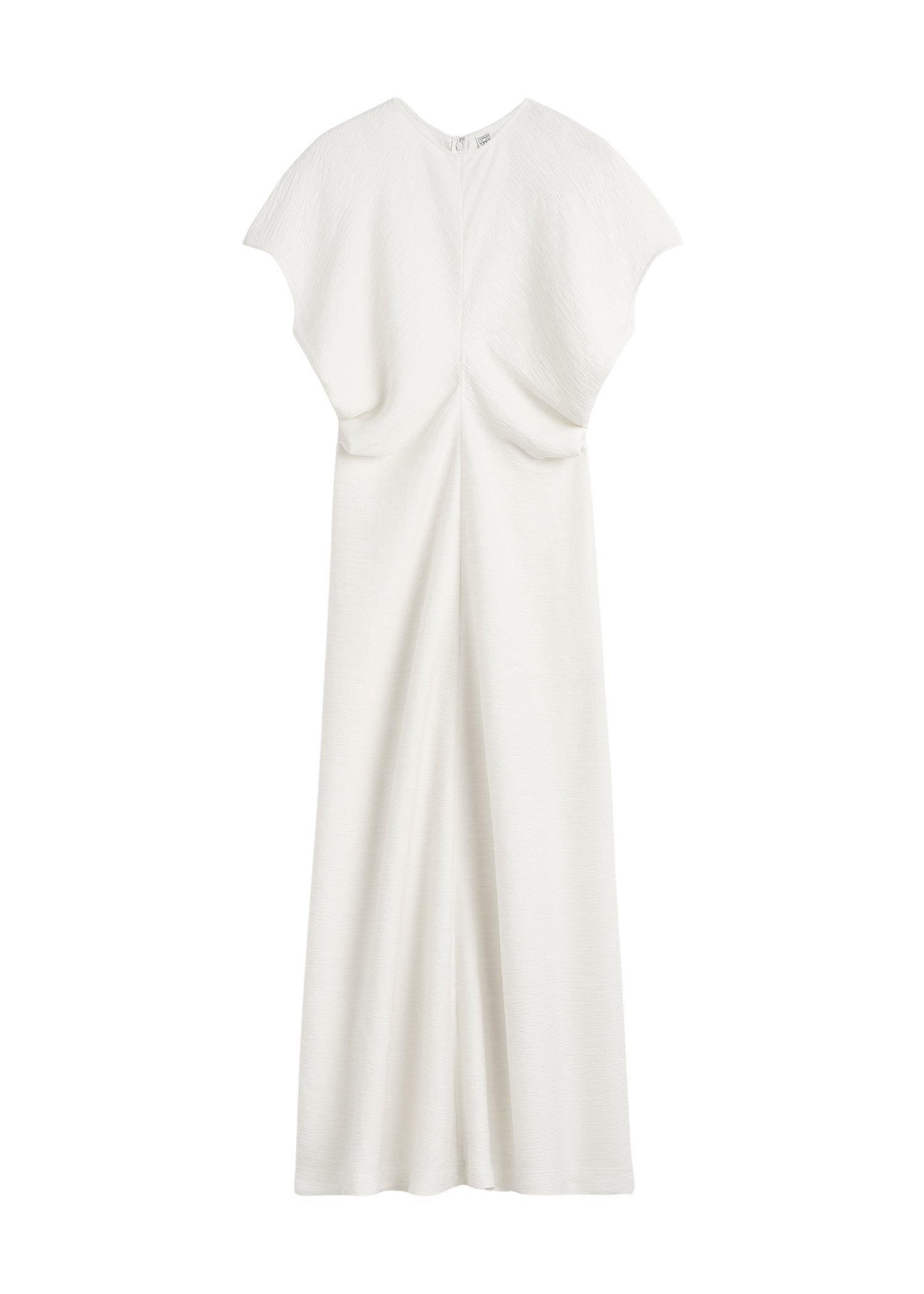 Totême Slouch waist dress in Off-white - Dresses - Scandinavian Minimalist Luxury at Luxury Shoes 