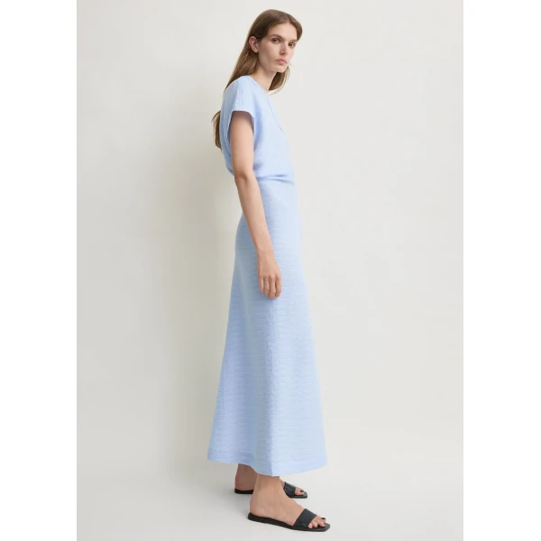 Toteme Slouch waist dress in Sky, view 3