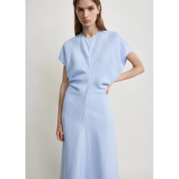 Toteme Slouch waist dress in Sky, view 5