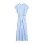 Toteme Slouch waist dress in Sky