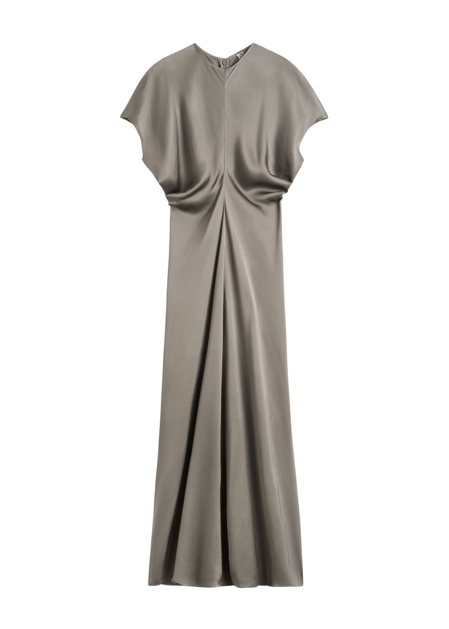 Totême Slouch waist dress in Taupe - Dresses - Scandinavian Minimalist Luxury at Luxury Shoes 