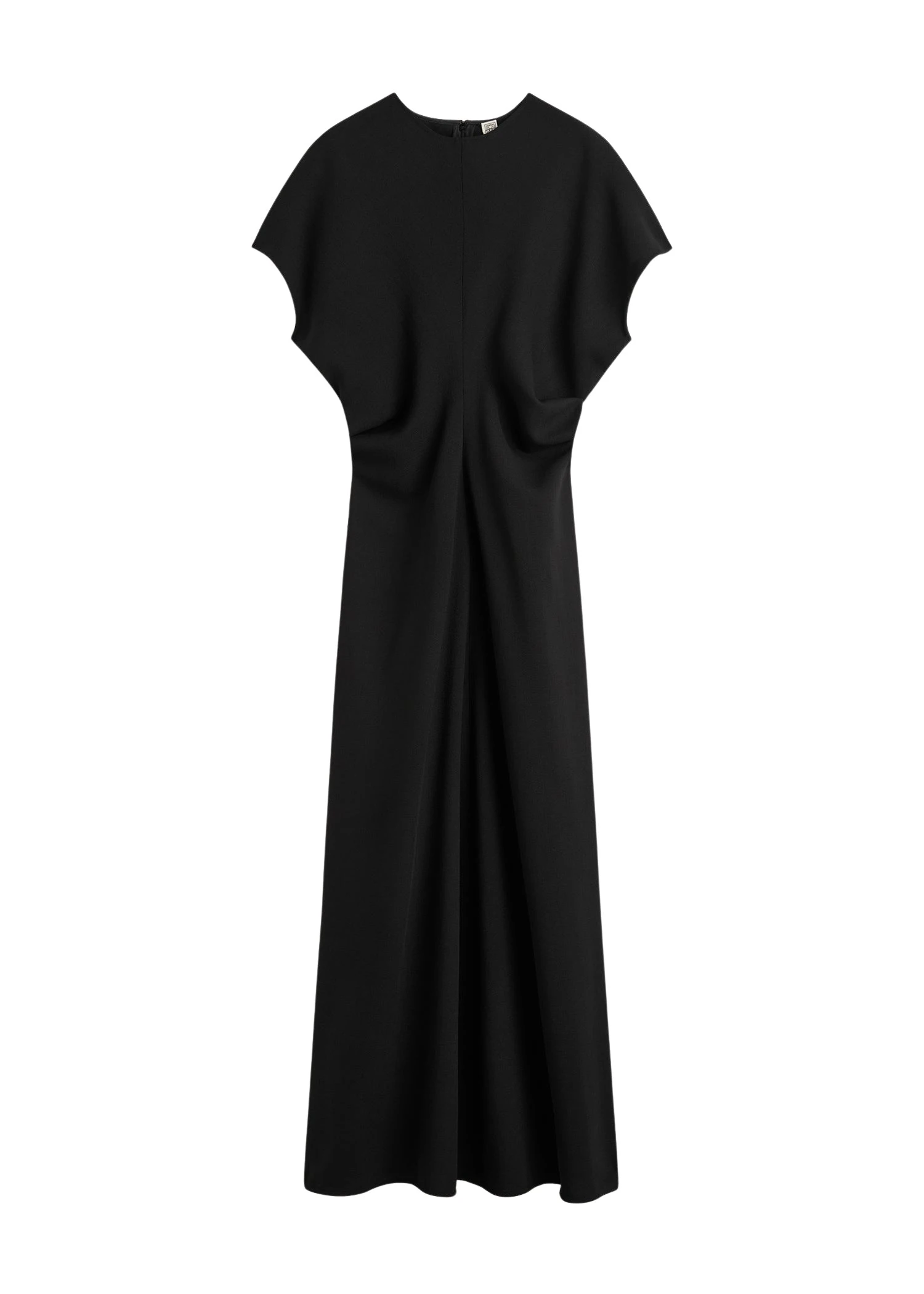 Toteme Slouch waist wool dress in Black