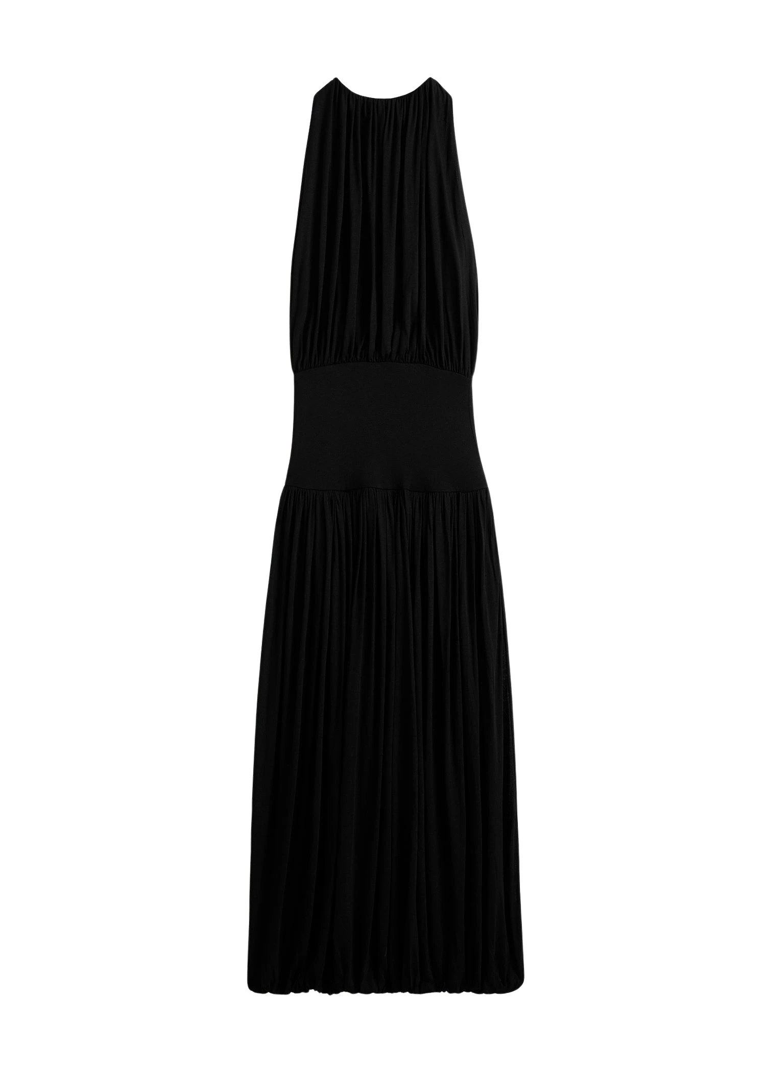 Toteme Soft gathered dress in Black