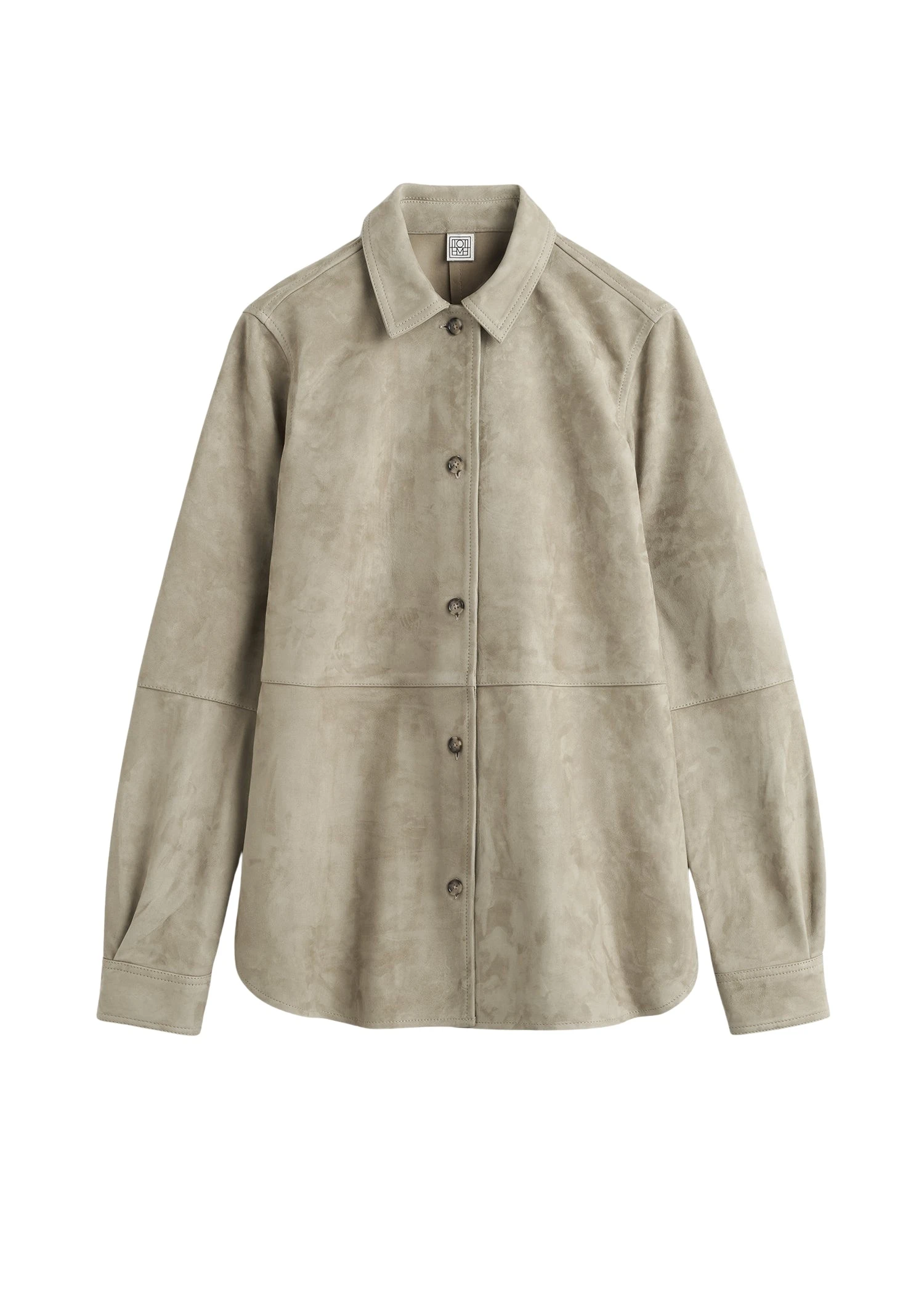 Toteme Soft suede shirt in Desert