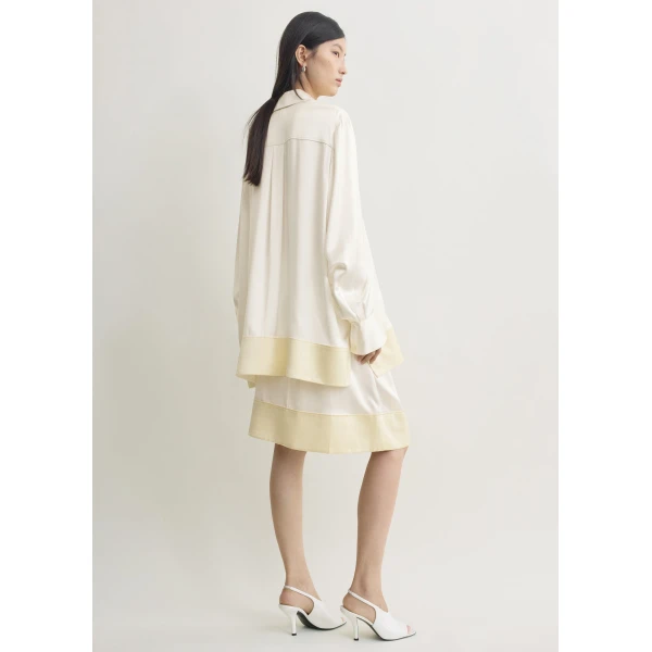 Toteme Soft tuxedo shirt in White, view 4