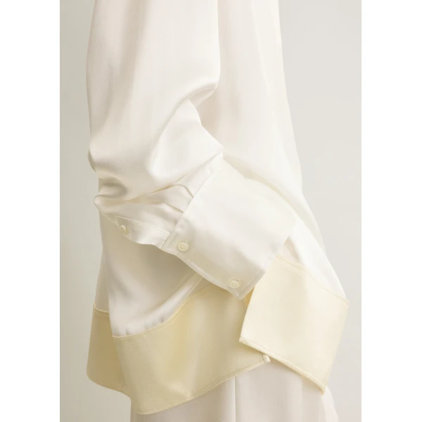 Toteme Soft tuxedo shirt in White, view 5