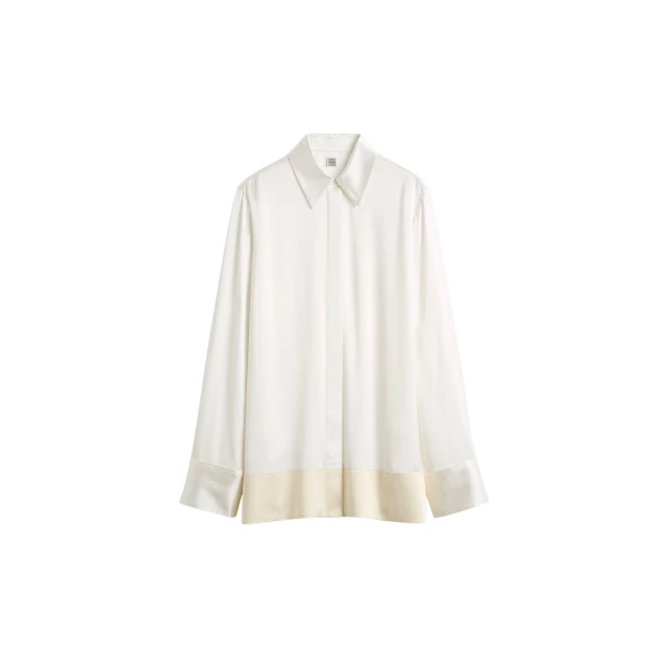 Toteme Soft tuxedo shirt in White