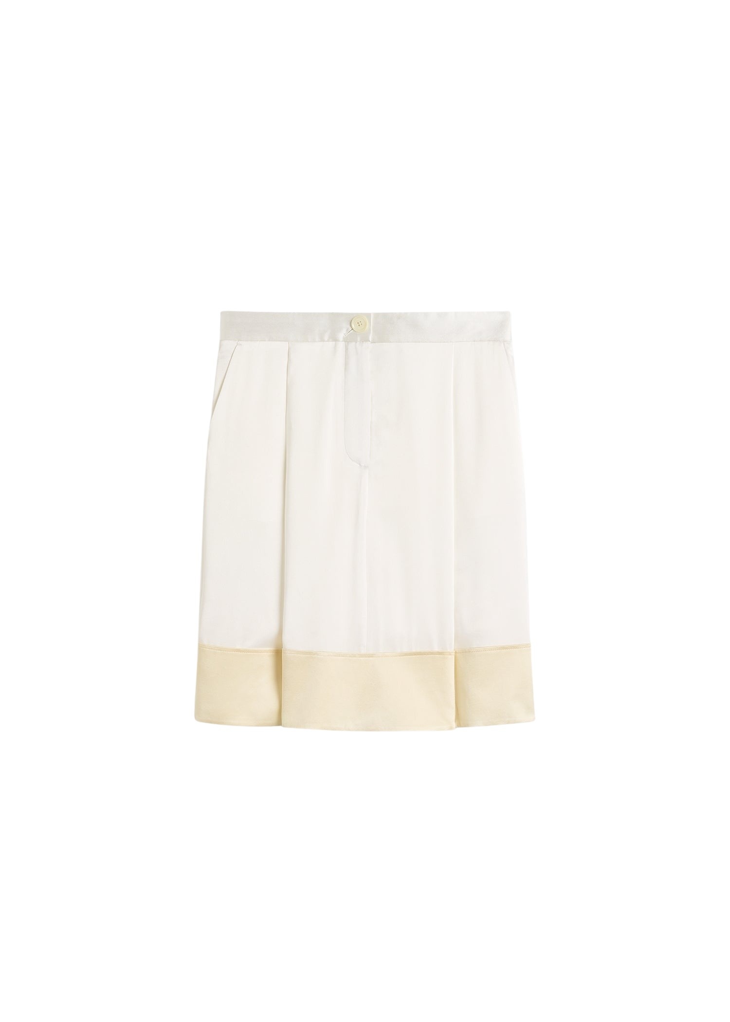 Totême Soft tuxedo skirt in White - Skirts - Scandinavian Minimalist Luxury at Luxury Shoes 