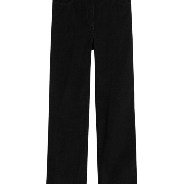 Toteme Straight cord trousers in Black