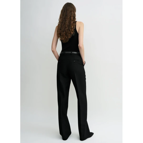 Toteme Straight suit trousers in Black, view 4