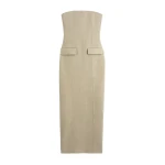 Toteme-Strapless-pocket-dress-in-Beige95815_nobg Toteme Strapless pocket dress in Beige