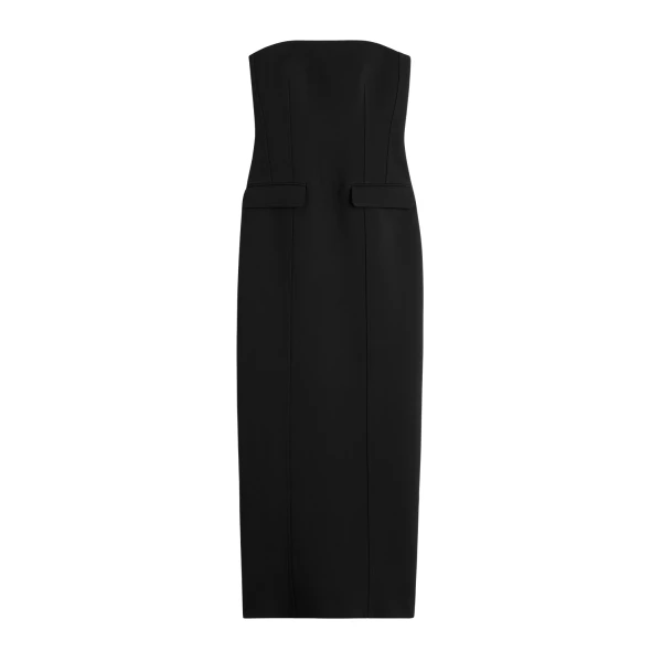 Toteme Strapless pocket dress in Black
