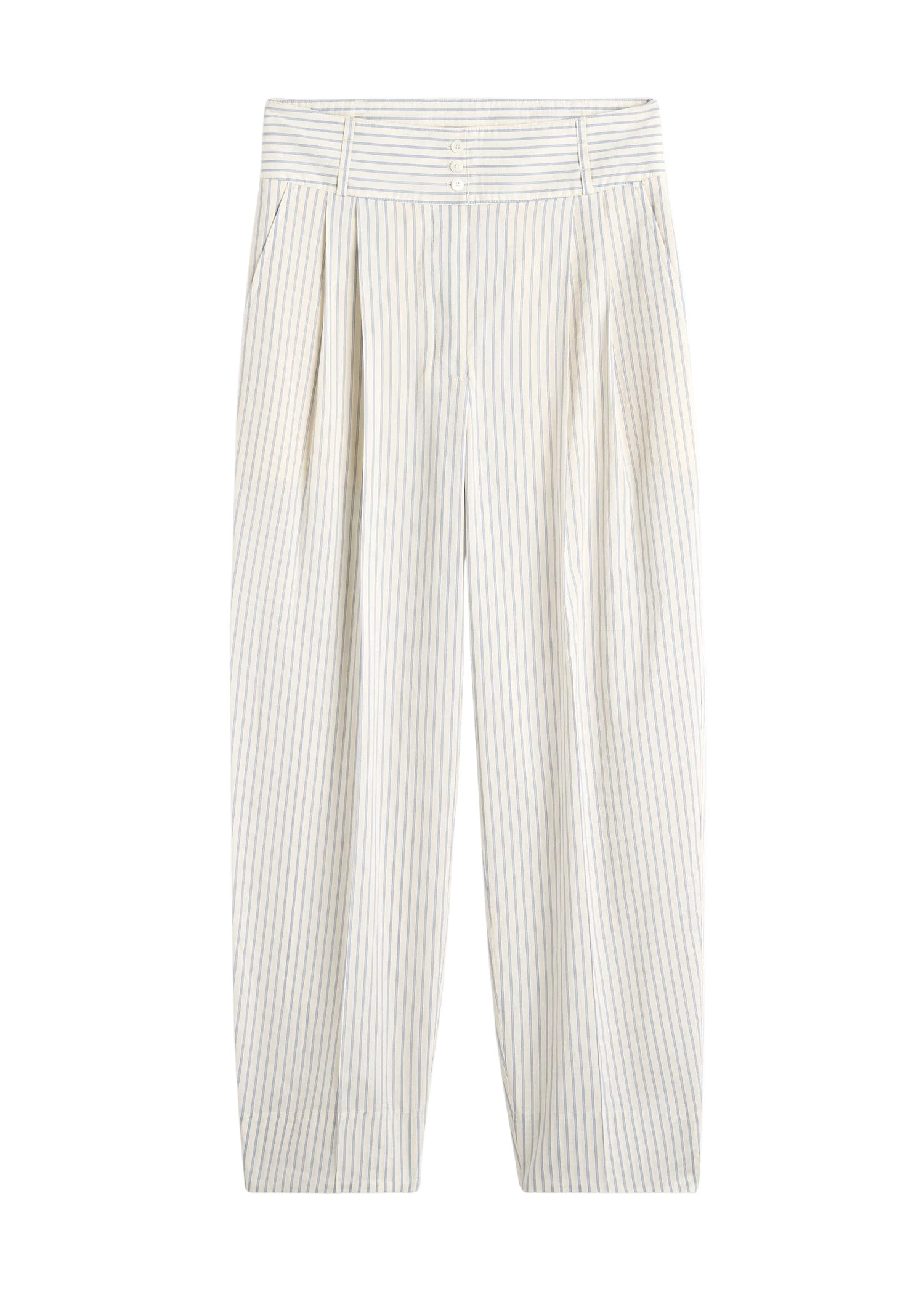 Toteme-Stripe-balloon-trousers-in-White-Cobalt40324_nobg Toteme Stripe balloon trousers in White / Cobalt