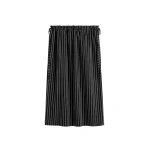 Toteme Striped drawstring skirt in Black / White