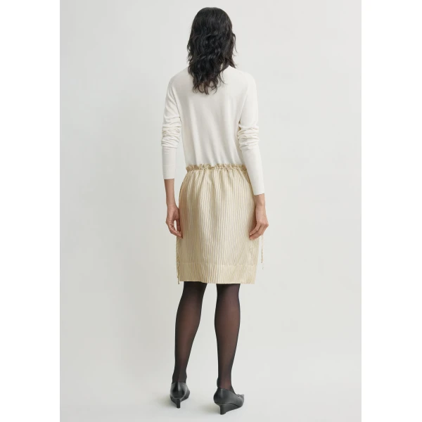 Toteme Striped mini skirt in Beige / Brown, view 4