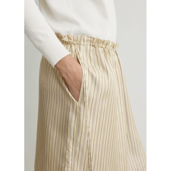 Toteme Striped mini skirt in Beige / Brown, view 5
