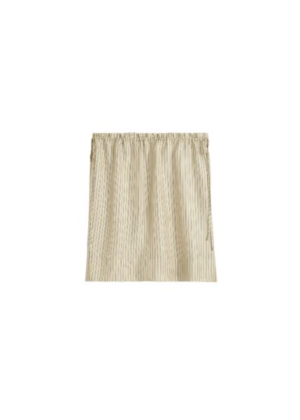 Totême Striped mini skirt in Beige / Brown - Skirts - Scandinavian Minimalist Luxury at Luxury Shoes 