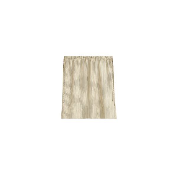 Totême Striped mini skirt in Beige / Brown - Skirts - Scandinavian Minimalist Luxury at Luxury Shoes 