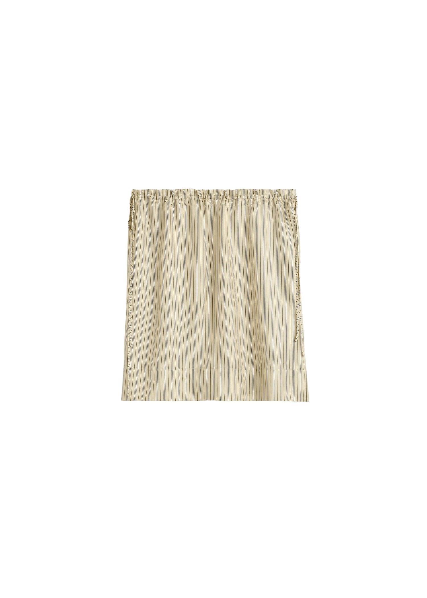Totême Striped mini skirt in Beige / Brown - Skirts - Scandinavian Minimalist Luxury at Luxury Shoes 