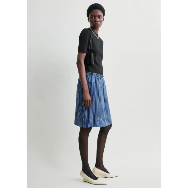 Toteme Striped mini skirt in Blue / Navy, view 3