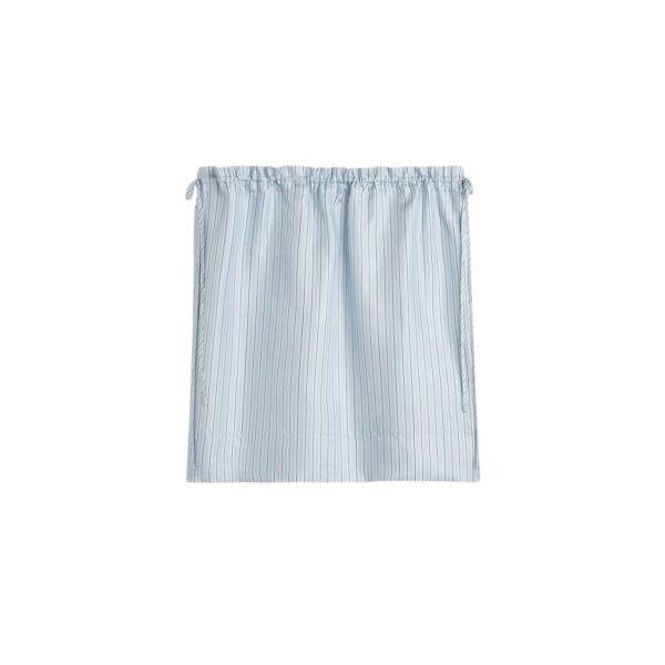 Toteme Striped mini skirt in Ice / White