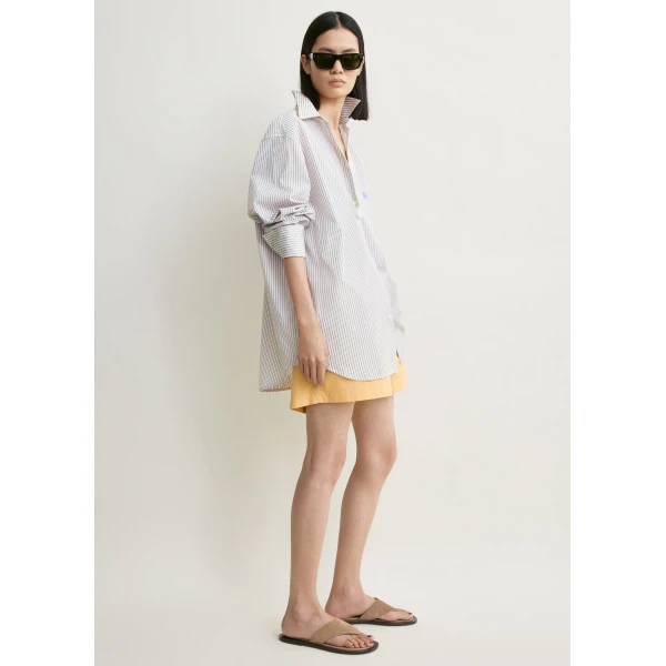 Toteme Striped summer shirt in Blue / Yellow, view 3