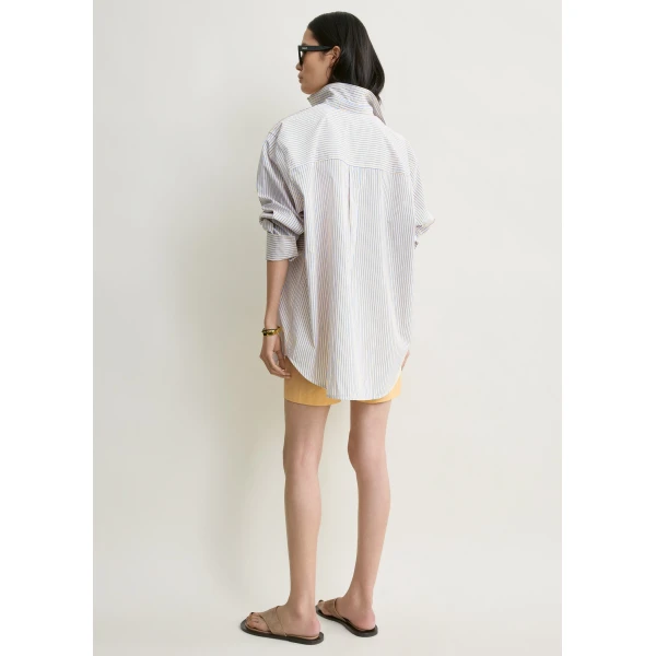 Toteme Striped summer shirt in Blue / Yellow, view 4