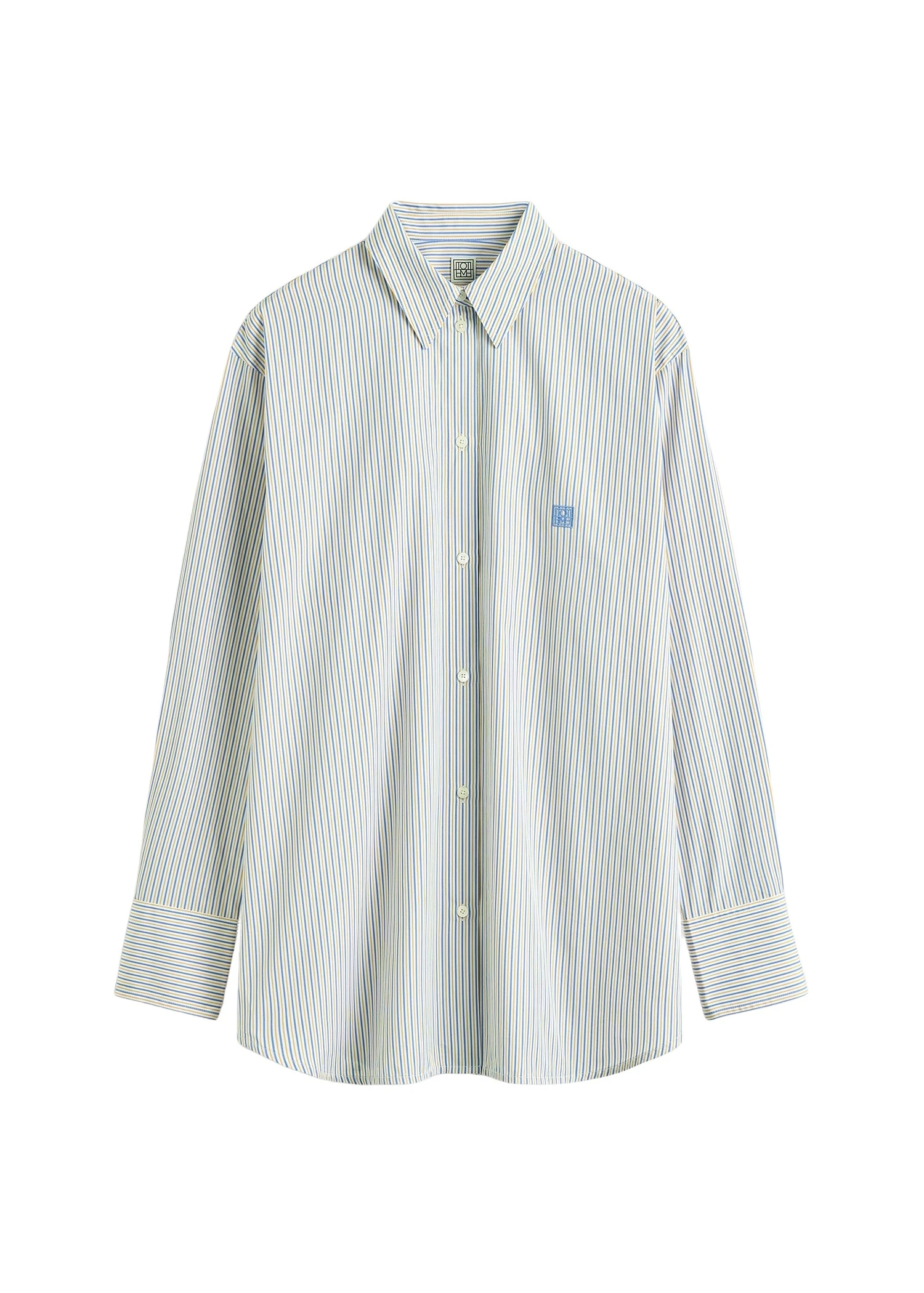 Toteme Striped summer shirt in Blue / Yellow